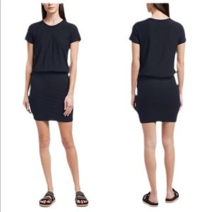 James Perse Navy stretch knit t-shirt dress